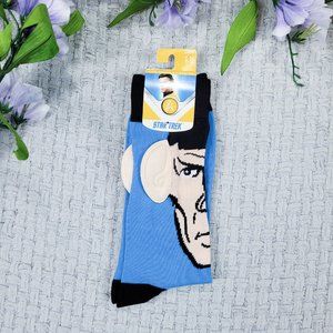 Mix n' Match 3/$15 BioWorld Star Trek Spock Novelty Crew Socks 3-D Vulcan Ears